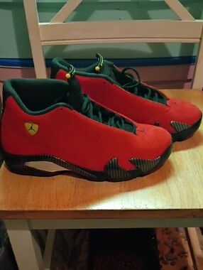 Mens Jordan 14 Red Ferrari